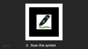 Symbol that shows an AR image on your smart phone