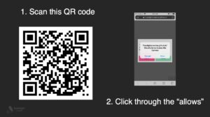 QR Code to open the AR experience