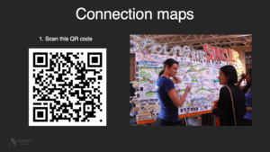 QR code for initializing the AR experience of connection maps