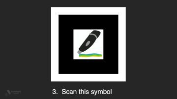 Symbol that shows an AR image on your smart phone