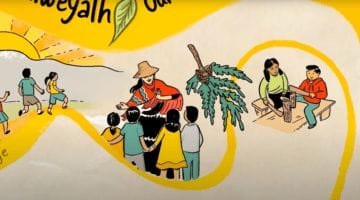 Time-lapse animation about Squamish Nation children education