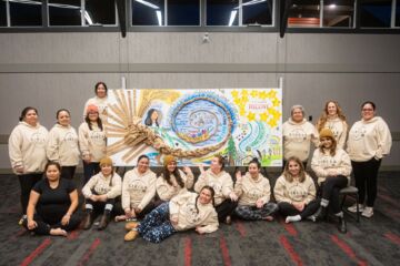 Hope and Health Matriarch Advisory Circle Engagement Wall Group Photo