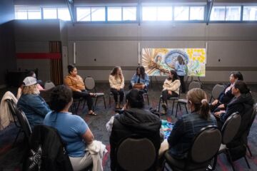 Hope and Health Matriarch Advisory Circle Engagement Wall Sharing Circle